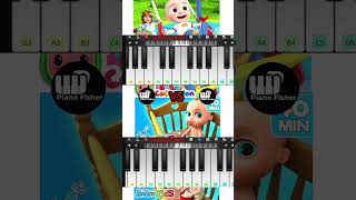 Yes Yes Playground Song Vs Johny Johny Yes Papa Song  Easy piano Tutorial shorts [upl. by Yrbua]