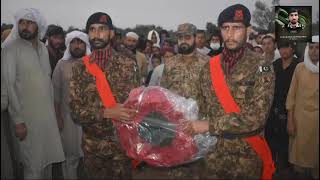 Martyred Officer Soldiers Laid to Rest with Full Military Honours ISPR [upl. by Tolley131]