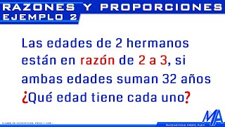 Razones y proporciones  Ejemplo 2 [upl. by Alexandro]