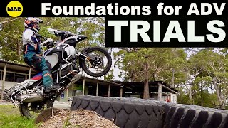 Test  BMW 1250 GSA Rallye X  trials on the Big Beemer [upl. by Trebmal]