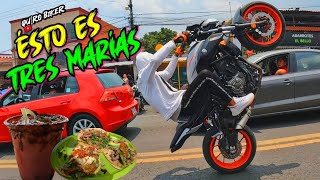 Rodando a TRES MARÍAS en Mi CF MOTO 300SR 💯🔥 El PUEBLO MÁGICO de los BIKERS Quiro Biker Motovlog 🏁 [upl. by Ossie]