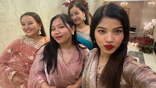 My Diary VlogFirst time attending Indian wedding and wearing saree❤️Ashoka Hotel Delhi [upl. by Garson]