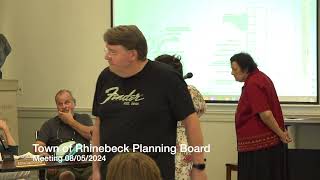 Town of Rhinebeck Planning Board Meeting 08052024 [upl. by Pontias231]