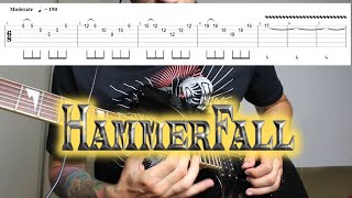 HammerFall  Venerate Me SOLO with tabs [upl. by Douglas]