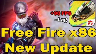 FREE FIRE X86 AMAZON NEW UPDATE  240 FPS 🚀النسخة المخصصة للاجهزة الضعيفة [upl. by Anenahs]