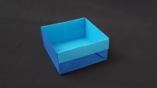 How to Make an Easy Paper Box with A4 Sheet without Glue and Scissors [upl. by Carol-Jean]