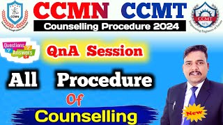 CCMN Counselling Procedure 2024  CCMT Counselling Procedure 2024 by pk sir motivator [upl. by Alleuqahs]