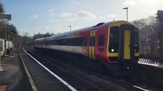 Class 158 departs Mottisfont amp Dunbridge [upl. by Claudelle821]