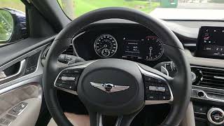 2022 Genesis G70 RWD 33T Sport Prestige Interior  Detailed Walkthrough [upl. by Ginni]