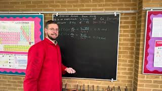 OCR A level chemistry  C3 Empirical formula from mass [upl. by Nelda853]