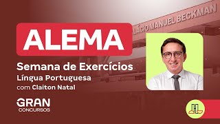 Concurso ALEMA  Semana de Exercícios  Língua Portuguesa com Claiton Natal [upl. by Serena]