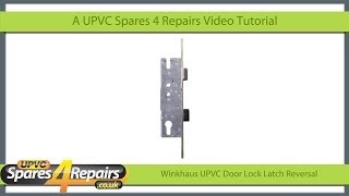 Winkhaus Door Lock Case Latch Reversal [upl. by Tyre937]