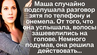 Маша случайно подслушала разговор зятя по телефону и онемела От того что она услышала волосы [upl. by Akemehs]