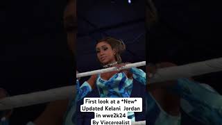 First look at a New Updated Kelani Jordan in wwe2k24 [upl. by Kalil]