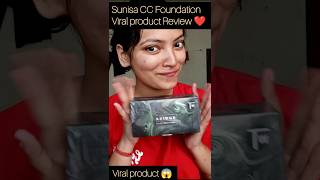 Viral Sunisa Foundation Mushroom headed moisure CC Cream Review😱 Sunisa Foundation [upl. by Yrokcaz]