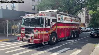 FDNY RESPONDING COMPILATION 127 FULL OF BLAZING SIRENS amp LOUD AIR HORNS THROUGHOUT NEW YORK CITY [upl. by Eerolam]