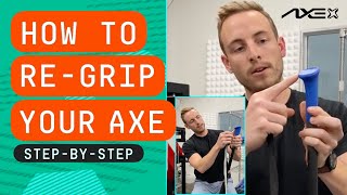 How To ReGrip Your Axe Bat  Step By Step Instruction  Replace Grip Tape Handle [upl. by Aicxela]