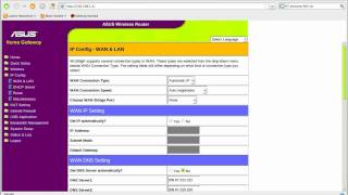 setting opendns in the asus wl500gp router [upl. by Aihsila616]