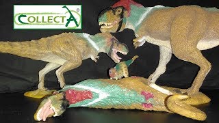 Collecta Feathered Tyrannosaur Family Review [upl. by Ahsinom]