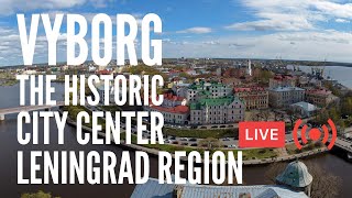 Exploring VYBORG Leningrad Region The Historic City Center FULL Walking Tour LIVE [upl. by Enirhtak]