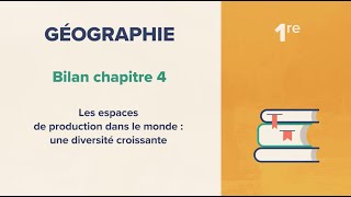 Les espaces de production dans le monde  une diversité croissante Géographie 1re [upl. by Ordnassela]