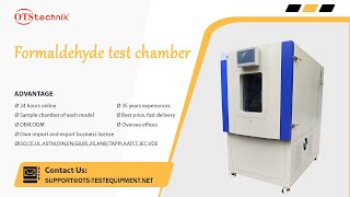 Formaldehyde test chamber operation video [upl. by Nozicka]