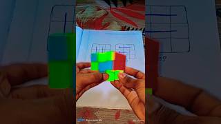 3x3 RUBIKS CUBE EASY TRICK VIRAL TRENDING SHORTS [upl. by Alvira]