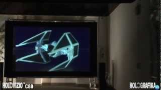 The worlds first 3D glassesfree cinema HoloVizio C80  HD [upl. by Sanburn]