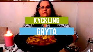 Mukbang  Slow cooking kyckling gryta [upl. by Ymac]