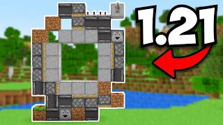 Minecraft 3x3 Piston Door  121 Tutorial [upl. by Pacificia]