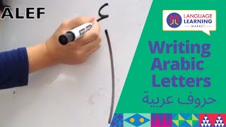 How to Write the Arabic Alphabet EASY amp FREE Tutorial Basic Arabic Letters [upl. by Hiltan]