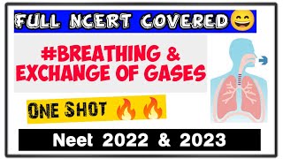 quotBreathing amp Exchange Of Gasesquot Full Chapter In One Shot🔥🔥 Class 11th Biology  Neet 2022 amp 2023 [upl. by Anivle]