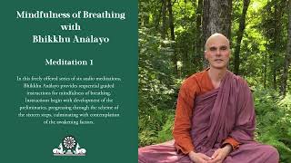 Mindfulness of Breathing  Meditation 1 [upl. by Jaquelin108]