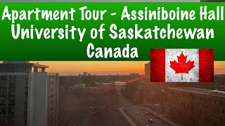 Apartment Tour  Assiniboine Hall  University of Saskatchewan  One bedroom unit [upl. by Nossah950]