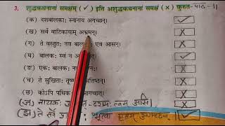 sanskritpathshala Ruchira Part 1 Class 6 Chapter 11 दशम त्वम् असि Exercise no3 [upl. by Aihcela122]