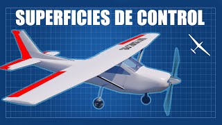 Superficies de control explicado  ¿Cómo vuelan los aviones [upl. by Anaihk591]