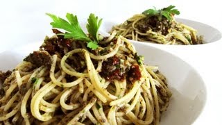 Olive TapenadeGarlic amp Dried Tomato Pasta Pasta pate di olive e pomodori secchi [upl. by Wallach]