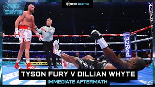 Tyson Fury knocks out Dillian Whyte in the 6th round The immediate aftermath of a remarkable fight [upl. by Connolly649]