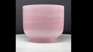 Rose Quartz Gemstone Bowl 8quot FNote Perfect Pitch 432Hz [upl. by Uaerraj495]