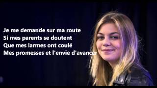 Louane  Je vole Michel Sardou  Lyric [upl. by Akerdal]