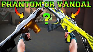 Valorant PHANTOM VS VANDAL explained [upl. by Raclima]