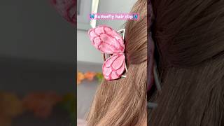 Diy  Butterfly hair clip🦋 [upl. by Ebag]