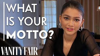 Zendaya Answers Personality Revealing Questions  Proust Questionnaire  Vanity Fair [upl. by Pandich]