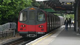 Northern Line Trains at Burnt Oak  14062024 [upl. by Marl]