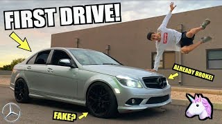 First Drive In The 6SPEED C300 RARE 3000 Mercedes Rebuild Part 2 [upl. by Anegue171]