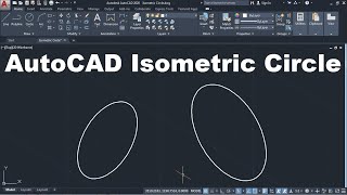 AutoCAD Isometric Circle [upl. by Atterual384]