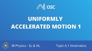 Uniformly accelerated motion 1 IB Physics SLHL [upl. by Ansell109]