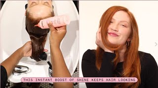 how to get shiny hair  flash instant shine mask  amika [upl. by Sotos]