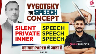 VYGOTSKY THEORY For All Teaching Exams  VYGOTSKY SPEECH DEVELOPMENT STAGES By Ajay Sir🔥 [upl. by Halilad]