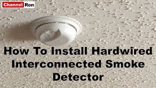 How to install hardwired interconnected smoke detector [upl. by Ymmot791]